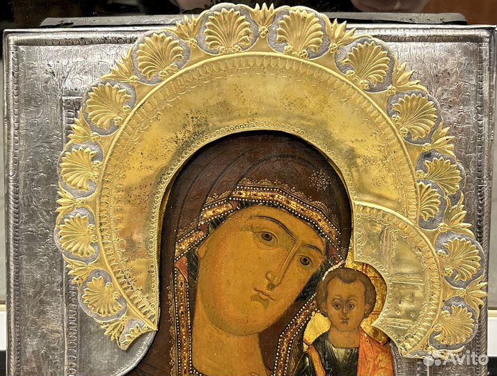 Икона Казанская Пресвятая Богородица Состояние Пис
