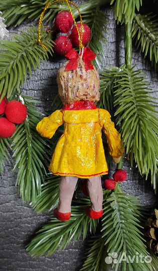 Ватные елочные игрушки