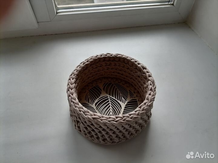 Плетёная ваза для конфет, фруктов, сухариков