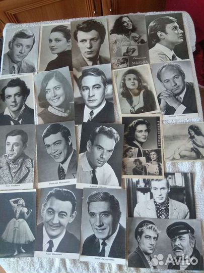 Фотографии открытки актёров СССР