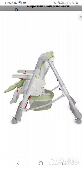 Стульчик для кормления babyton зеленый