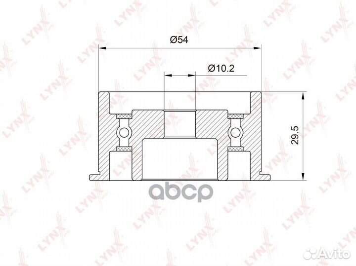 PB-3040 Направляющий ролик / грм lynxauto PB304