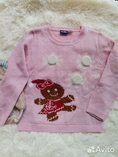 Свитер джемпер для девочки 98- 104