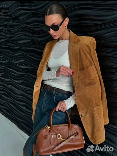 Замшевый пиджак Vicolo