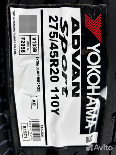 Yokohama Advan Sport V103B 275/45 R20 110Y