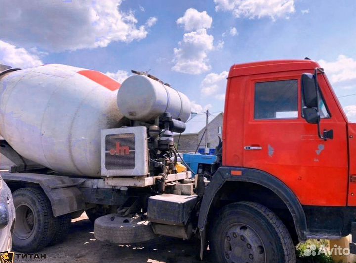 Доставка бетона миксером