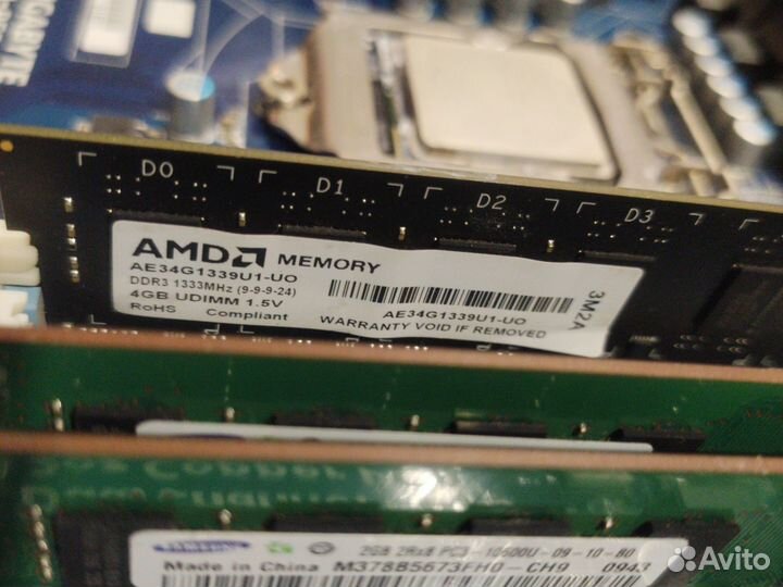 Материнская плата с процессором i5