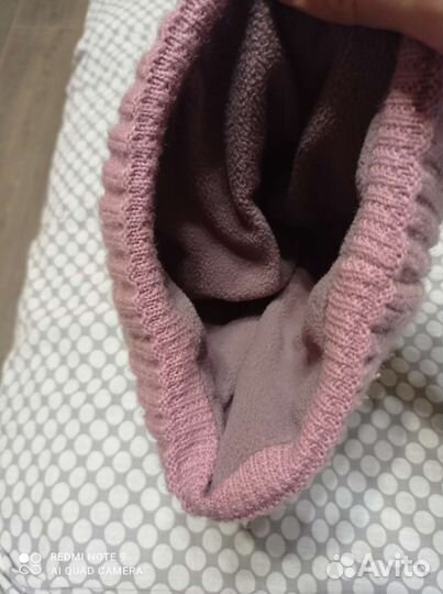 Шапка зимняя на девочку как новая рахмер 48 50