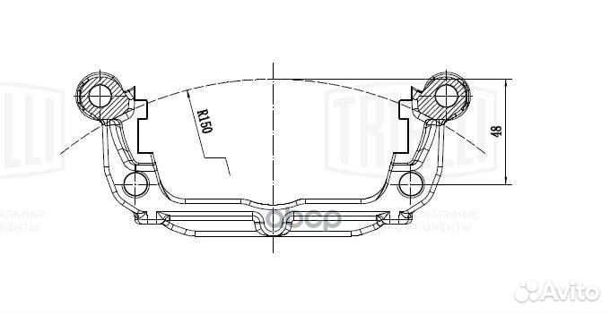 Скоба суппорта для а/м Chevrolet Cruze (09) за