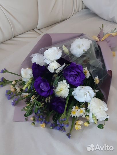 Эустома, букет,цветы