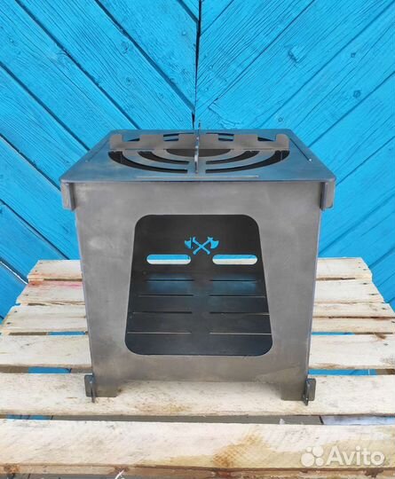 Печь походная туристическая складная щепочница