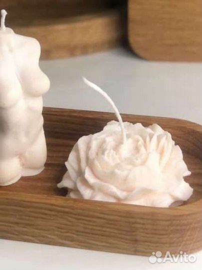 Аромасвеча в гипсе интерьерные свечи