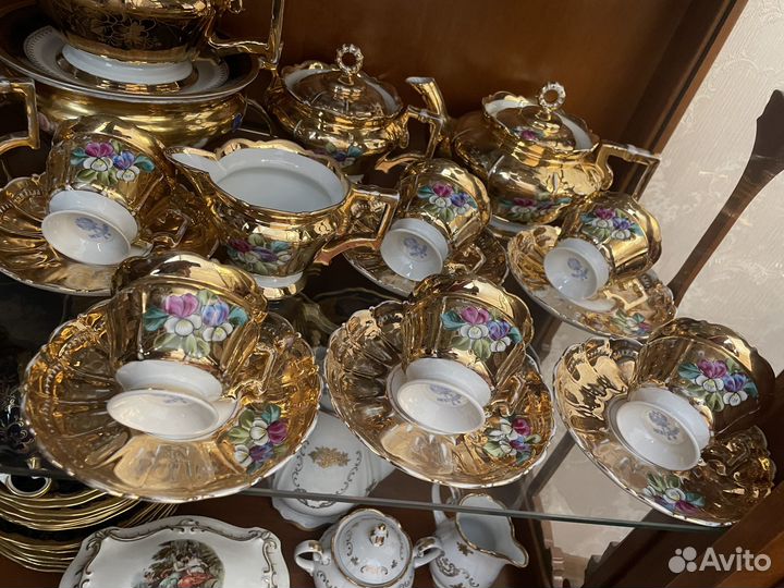 Сервиз Кузнецова позолота