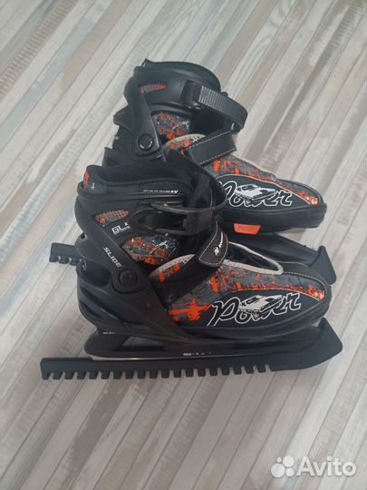 Коньки раздвижные nordway 36-40