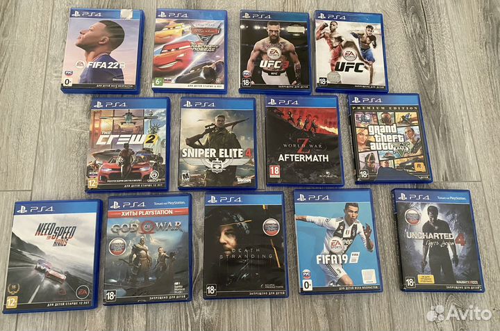 Sony playstation 4 диски