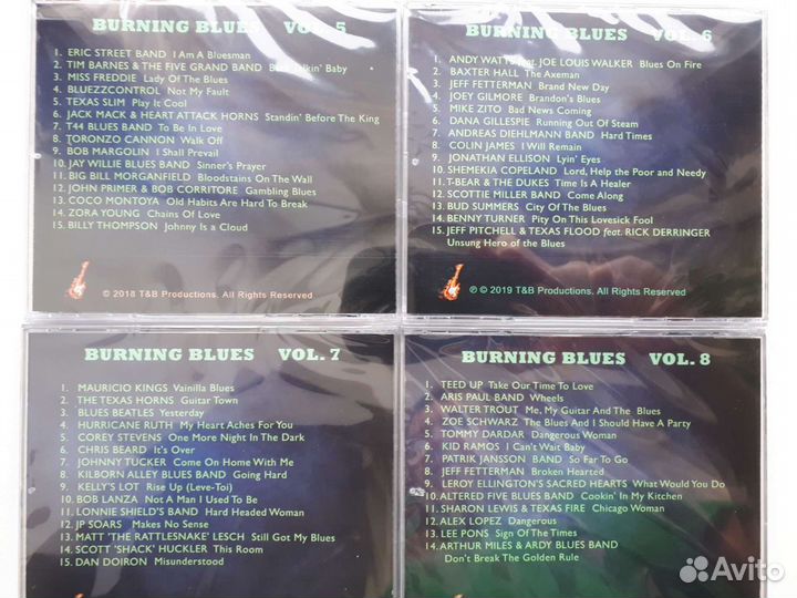CD диски Сборник блюза Burning Blues