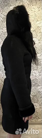 Дубленка женская зимняя 44