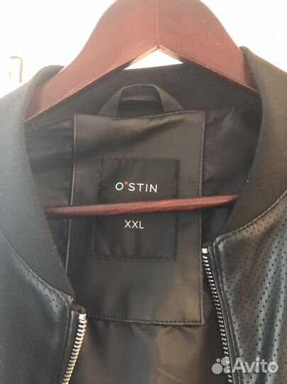 Куртка кожаная мужская ostin