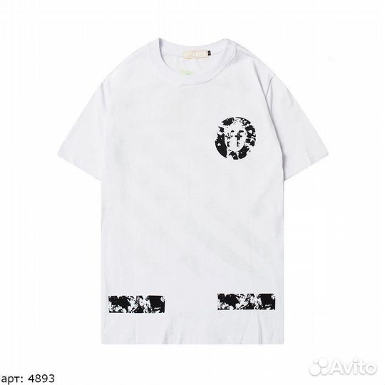 Off white футболка Белая