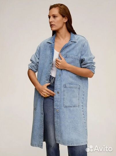 Тренч джинсовый Mango