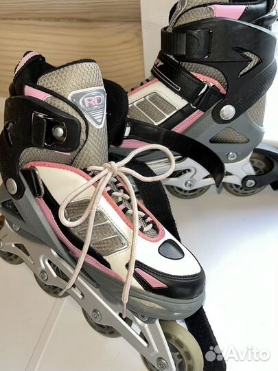 Ролики + защита, 37-40 размер