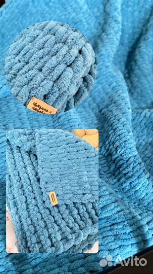 Вязанный плед детский