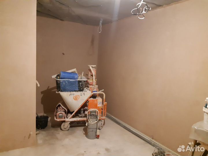 Штукатурка стен механическая машинная