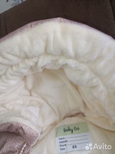 Новый комбинезон утепленный 68 для девочек