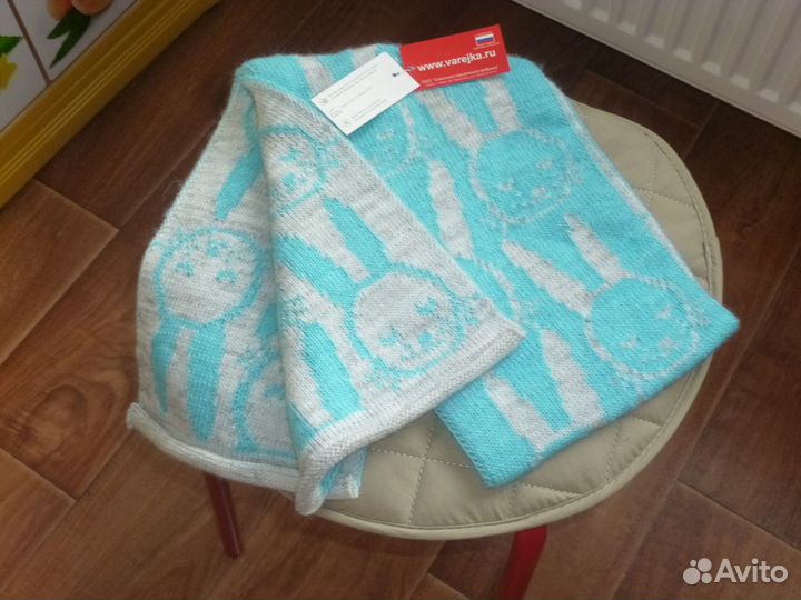 Шарф шапка зимние новые от