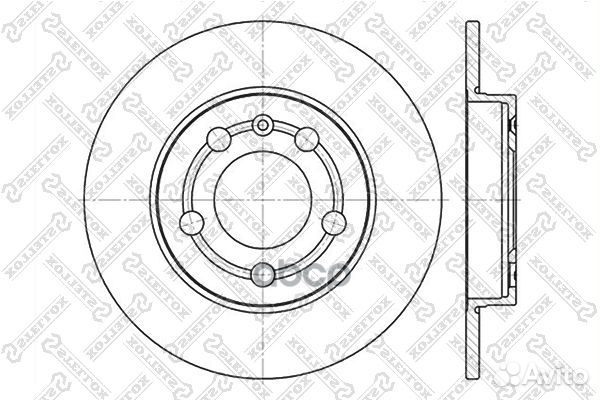 6020-4779-SX диск тормозной задний Audi A3, VW