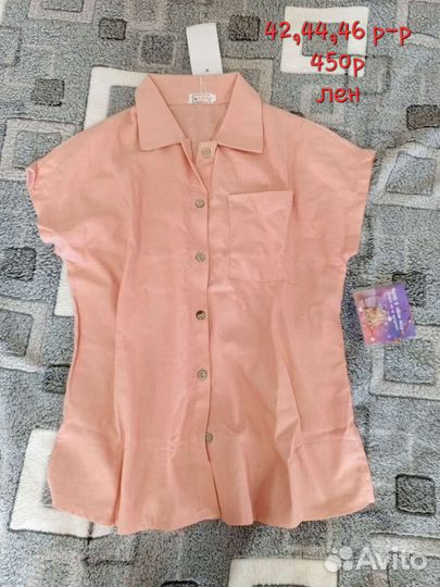 Новая женская льняная блузка. 44размер