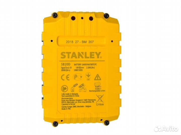 Аккумулятор 18,0В 2,0Ач stanley