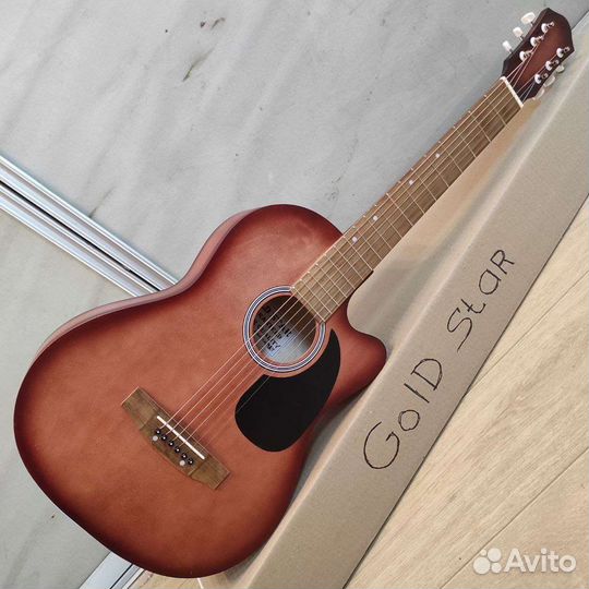Гитара новая акустическая с широким грифом