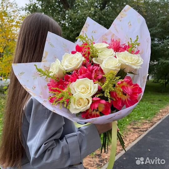 Доставка цветов, цветы с доставкой, Розы Букеты