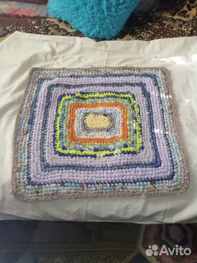 Вязанные коврики крючком