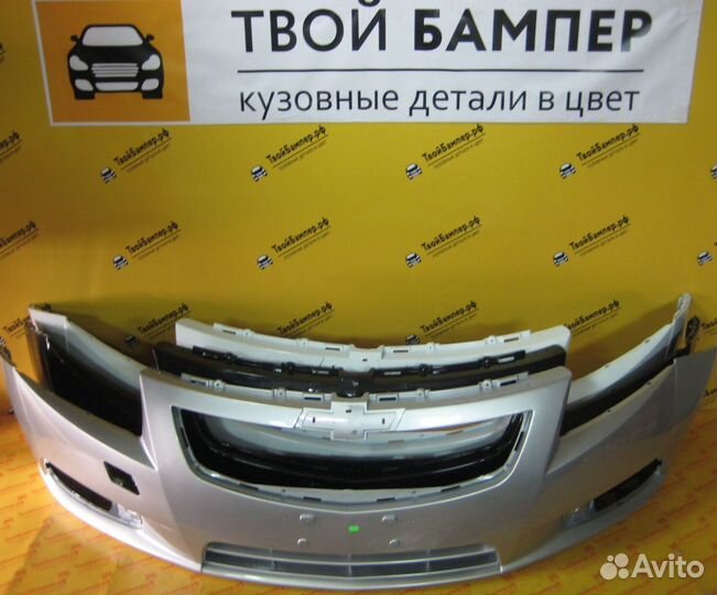 Бампер передний Chevrolet Cruze окрашенный в цвет