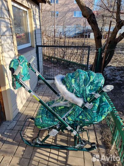 Санки коляска ника 7 8s