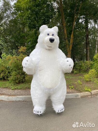 Ростовая кукла хит белый мишка 2,6 метра