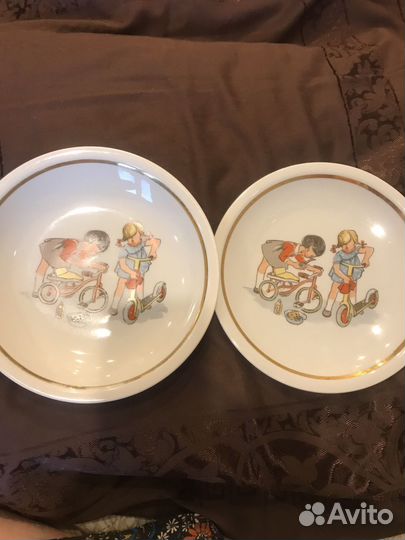 Тарелки детские гдр кахла (набор)