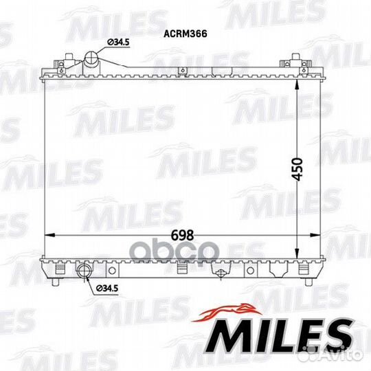 Радиатор suzuki grand vitara 2.0 05- acrm366 Miles