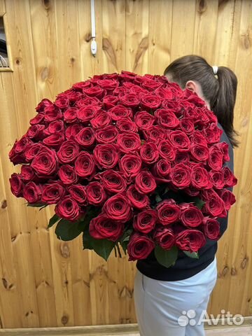 101роза 70см, розы с доставкой, букет цветов