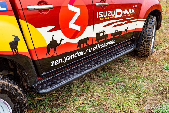 Пороги риф силовые Isuzu D-MAX