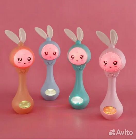 Погремушка-грызунок Зайка