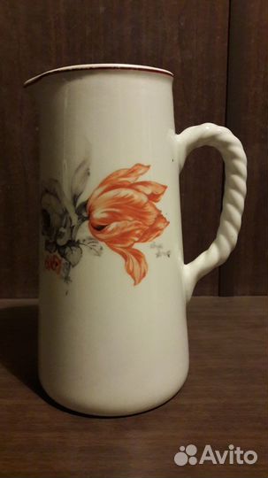 Кувшины керамические винтаж и чайник эмалированный