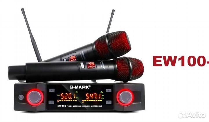 Ew100 Gmark радиосистема професс.для караоке новая