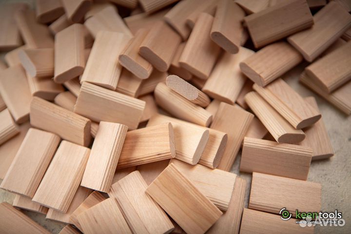 Вставной шип 494940 domino, береза D 8x40/200 шт