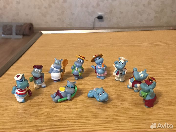 Киндеры 90-х коллекция бегемотиков