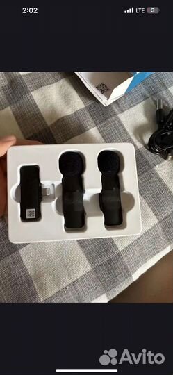 Петличный микрофон boya by-v2 2*tx + rx