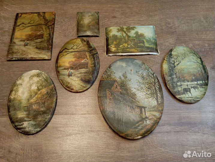 Винтажные старинные шелкографии. 80е годы Египет