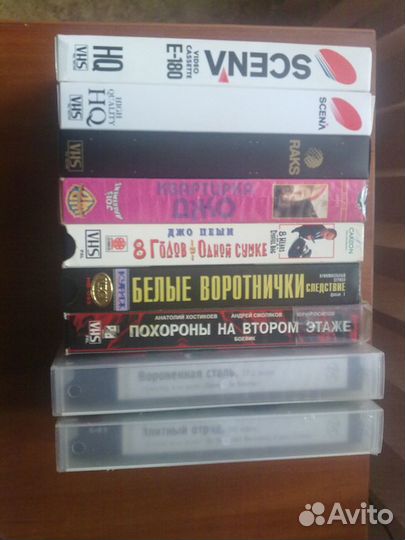 В/кассеты 1994г сбоевиками типа Ж.Ван Дам тд-10шт